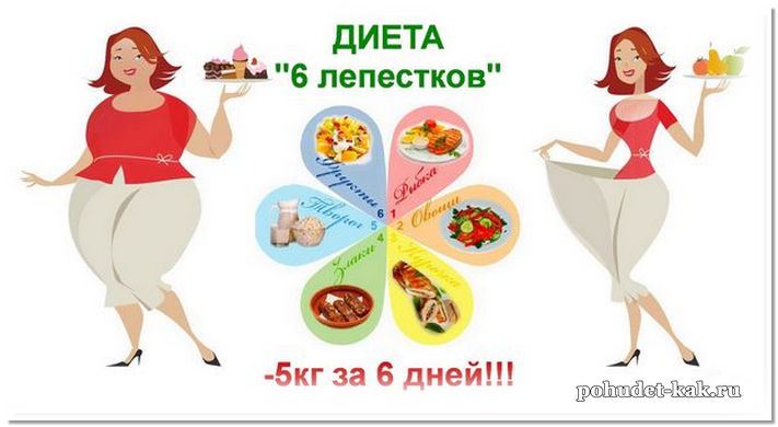 Диета шесть лепестков